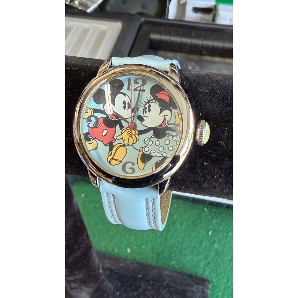 Disney Special Edition Mickey Minnie Mouse Watch Blue Strap F80DF3112411
